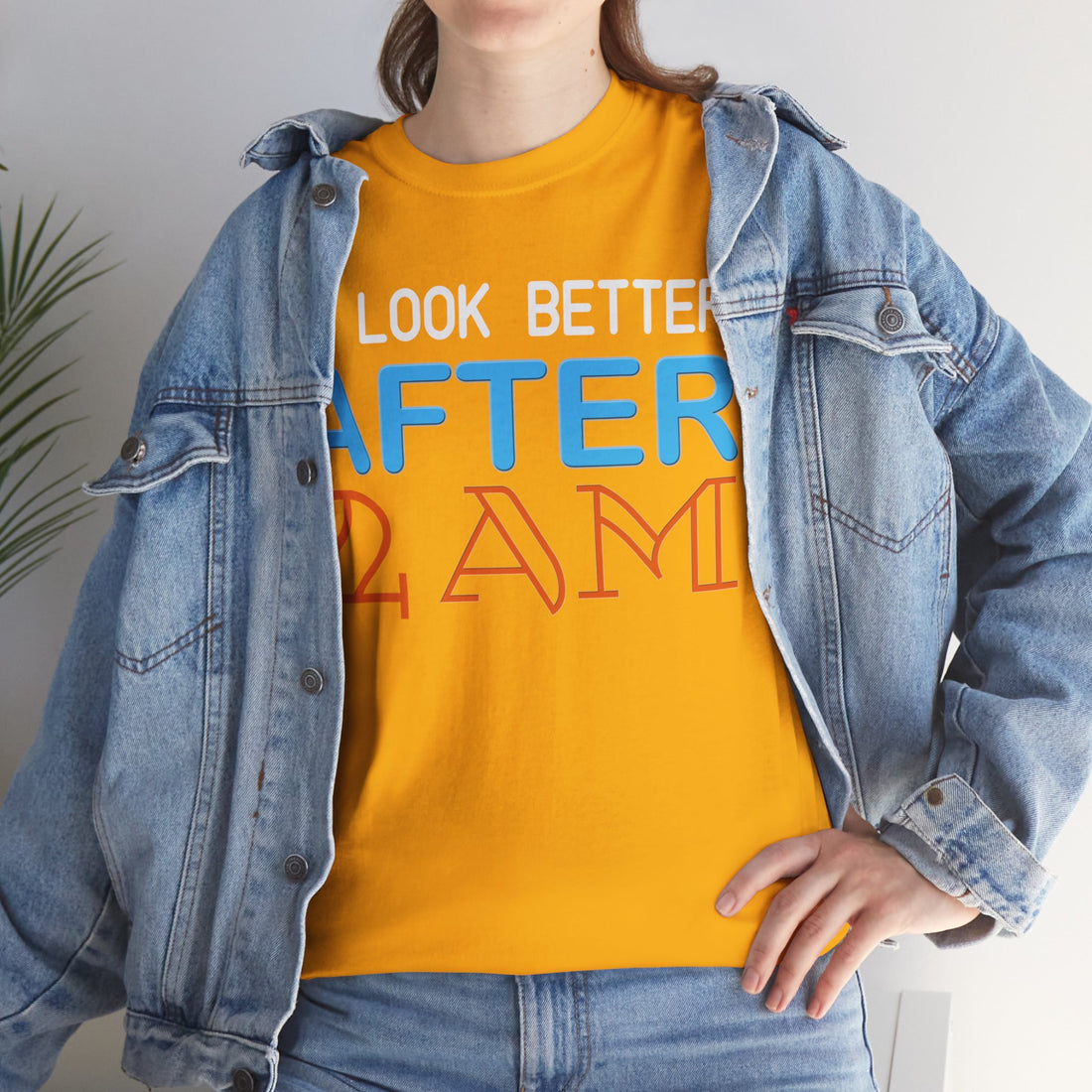 I Look Better After 2 AM Unisex Heavy Cotton Tee