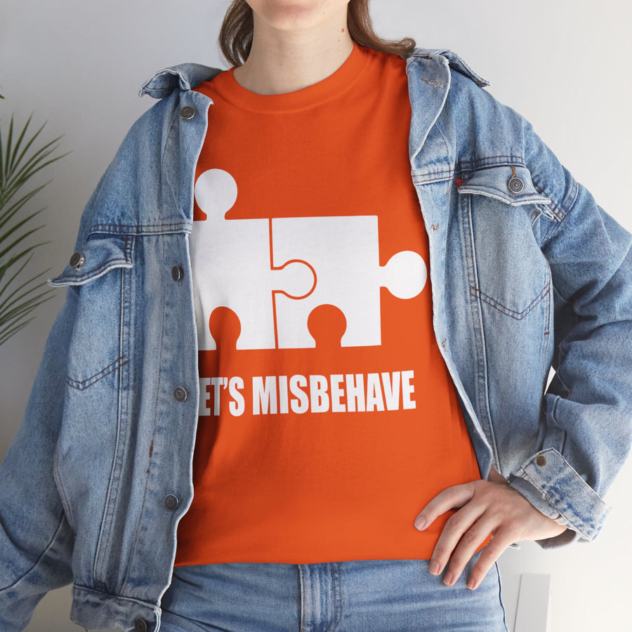 Let's Misbehave Unisex Heavy Cotton Tee