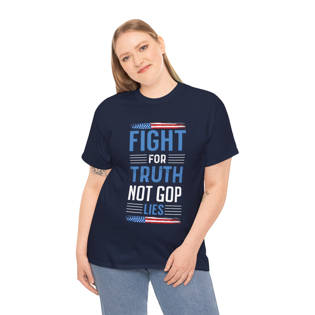 Fight For Truth Not GOP Lies Unisex Heavy Cotton Tee