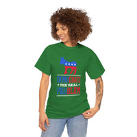 Democrats The Real Problem Unisex Heavy Cotton Tee