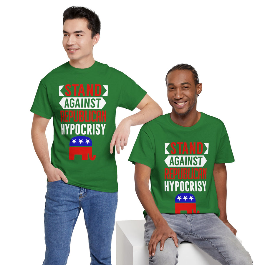 Stand Against Republican Hypocrisy Unisex Heavy Cotton Tee