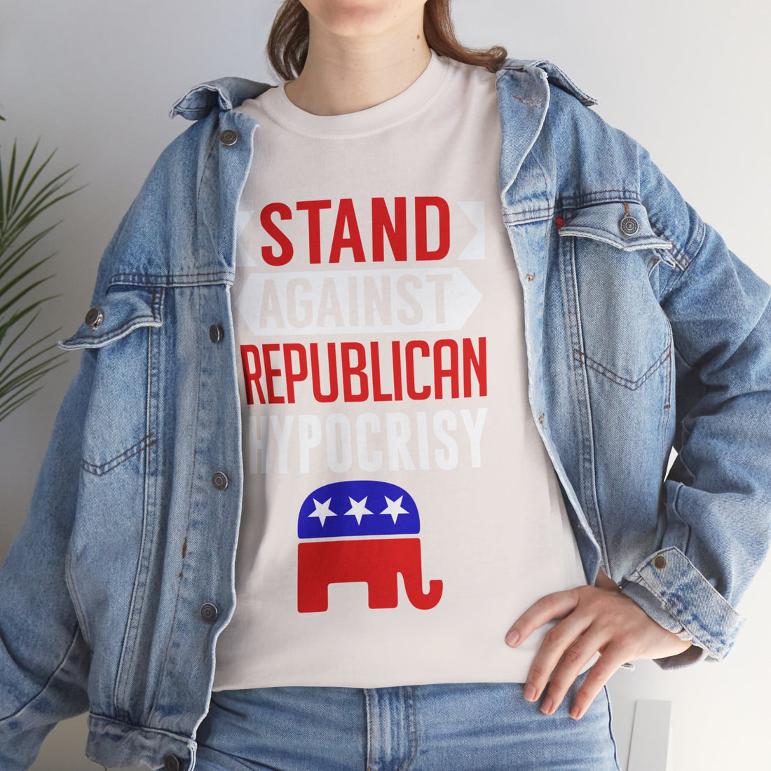 Stand Against Republican Hypocrisy Unisex Heavy Cotton Tee