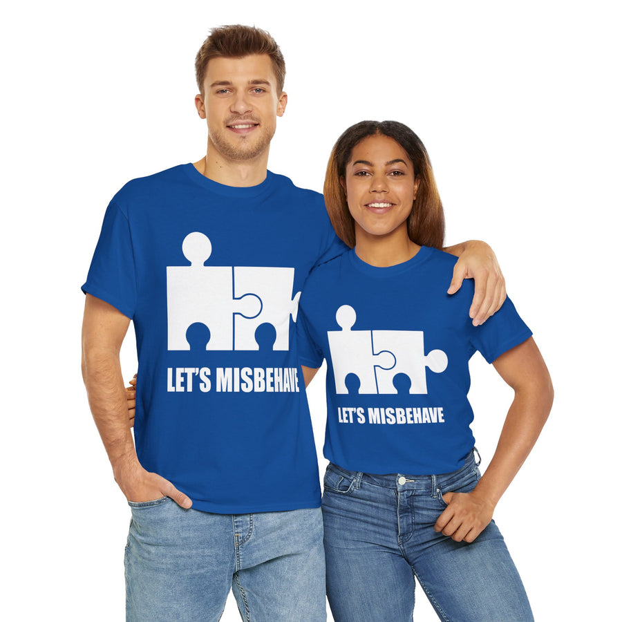 Let's Misbehave Unisex Heavy Cotton Tee