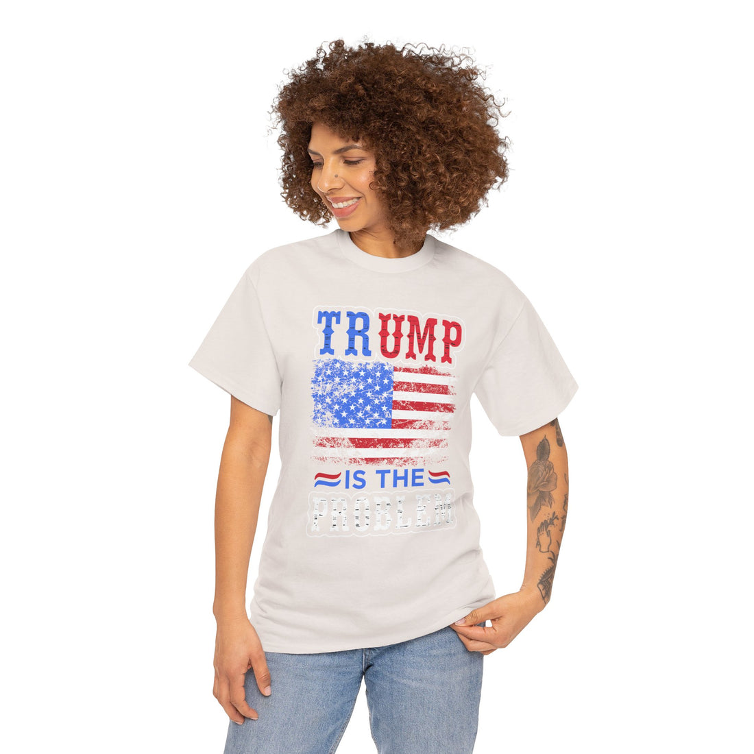 Trump Is The Problem Unisex Heavy Cotton Tee