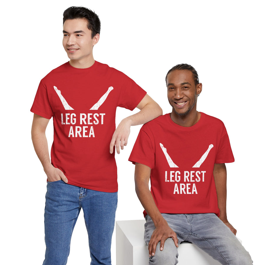 Leg Rest Area Unisex Heavy Cotton Tee