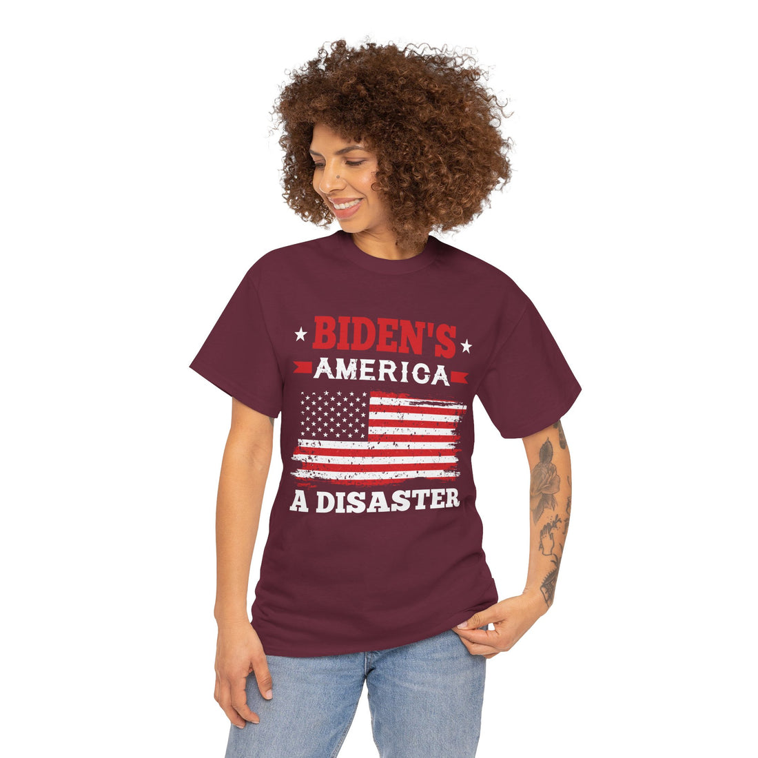 Biden's America A Disaster Unisex Heavy Cotton Tee