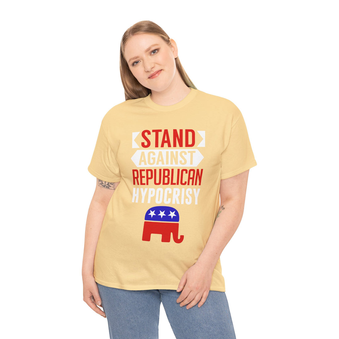 Stand Against Republican Hypocrisy Unisex Heavy Cotton Tee