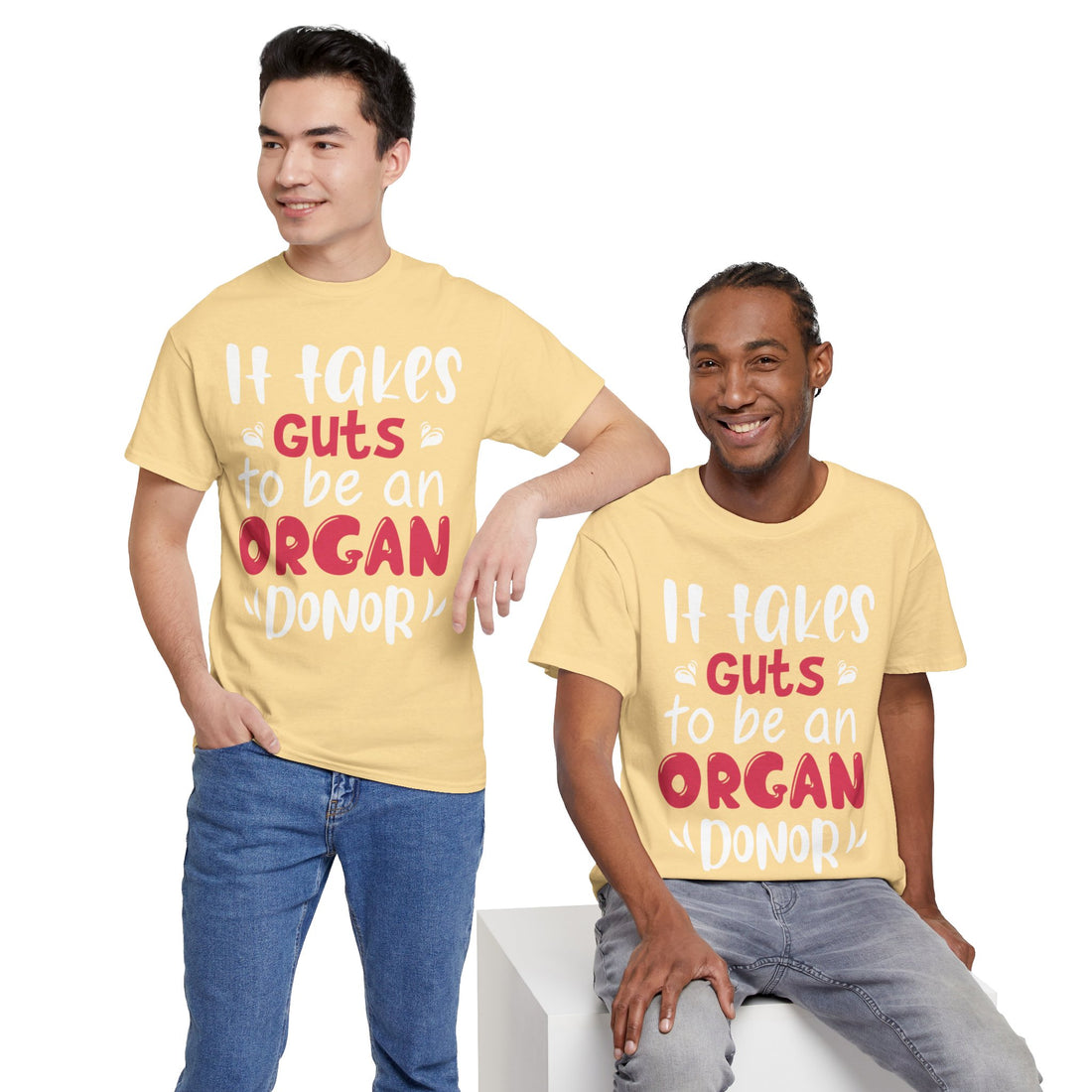 It Take Guts To Be An Organ Donor Unisex Heavy Cotton Tee