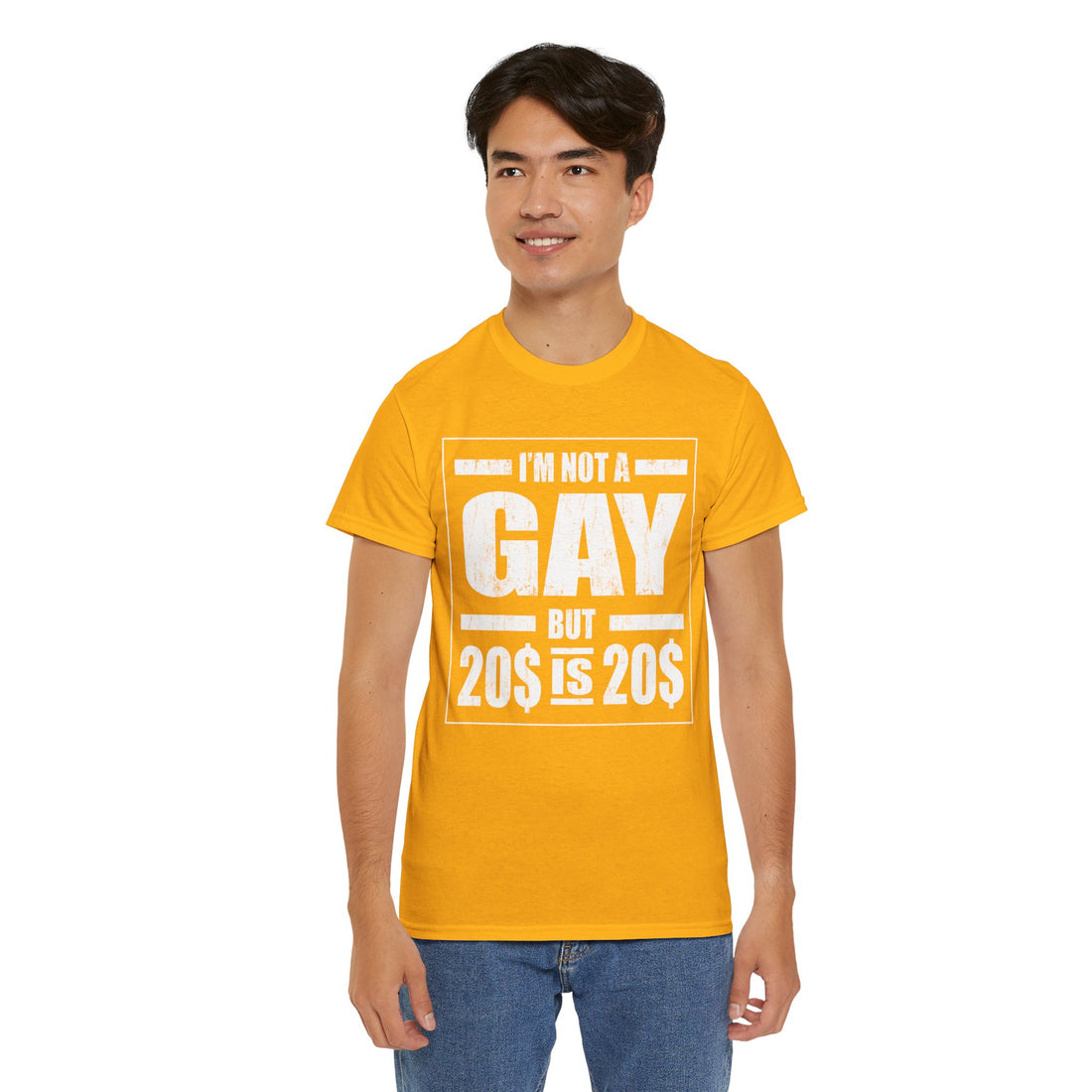 I'M Not Gay But Is 20 20 Unisex Heavy Cotton Tee