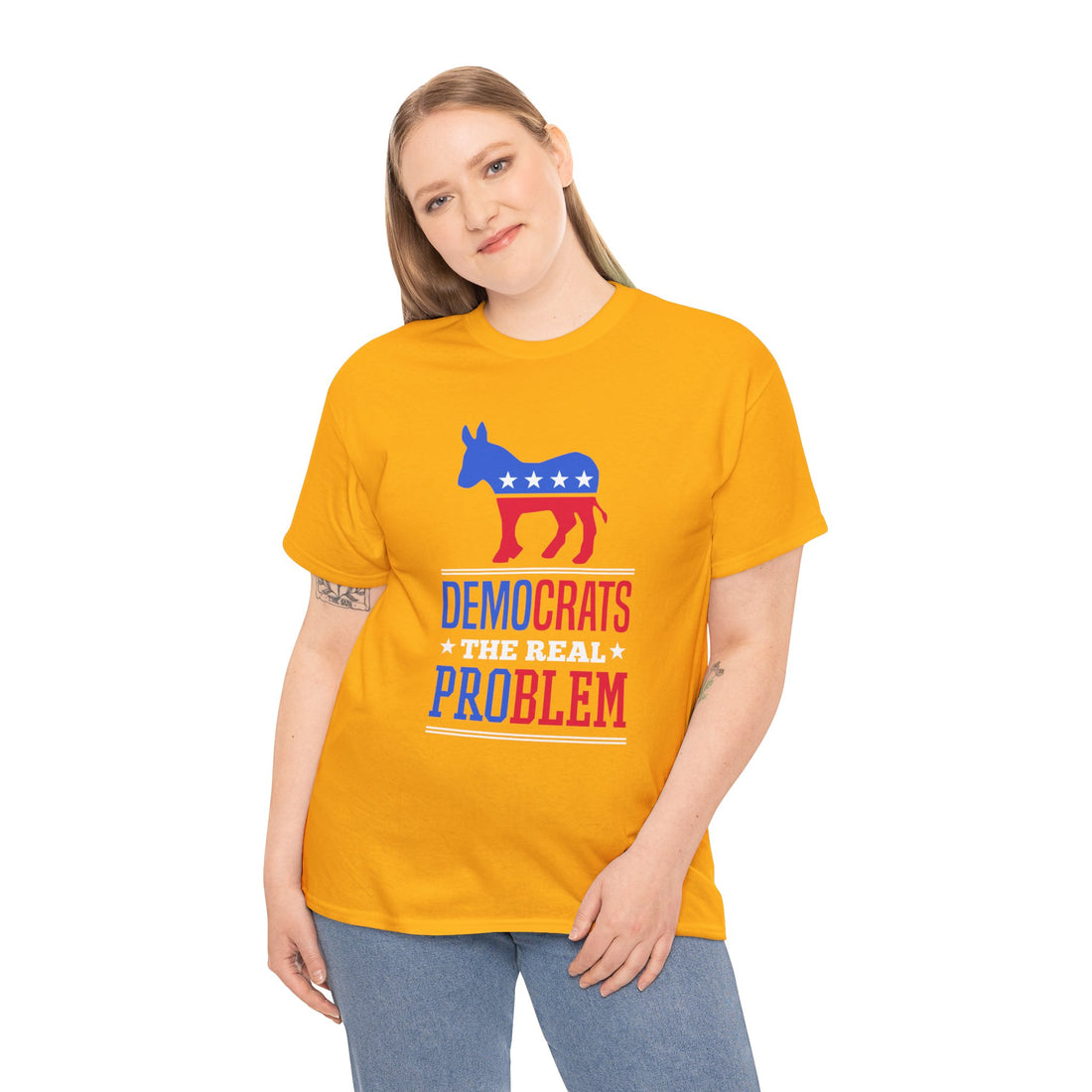 Democrats The Real Problem Unisex Heavy Cotton Tee