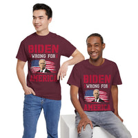 Biden Wrong for America Unisex Heavy Cotton Tee