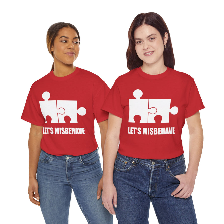 Let's Misbehave Unisex Heavy Cotton Tee