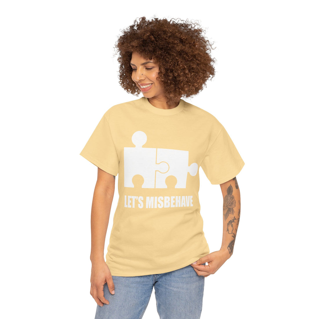 Let's Misbehave Unisex Heavy Cotton Tee