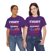 Fight Back Against Liberal Lies Unisex Heavy Cotton Tee