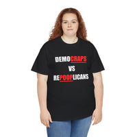 Democraps VS Repooplican Unisex Heavy Cotton Tee