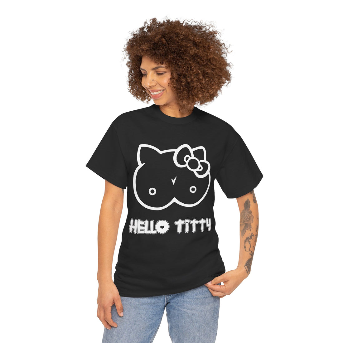 Hello Titty Unisex Heavy Cotton Tee