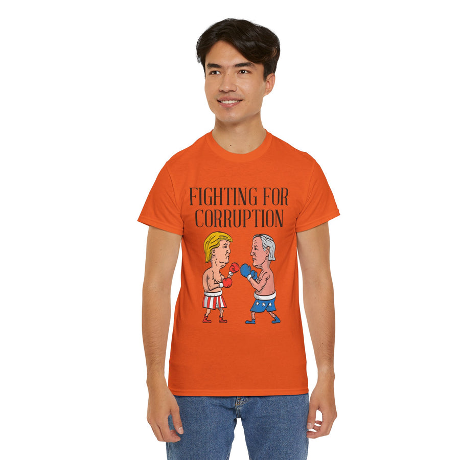 Fighting For Corruption Unisex Heavy Cotton Tee