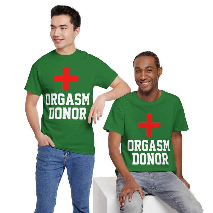 Orgasm Donor Unisex Heavy Cotton Tee