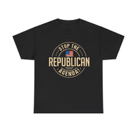 Stop The Republican Agenda! Unisex Heavy Cotton Tee