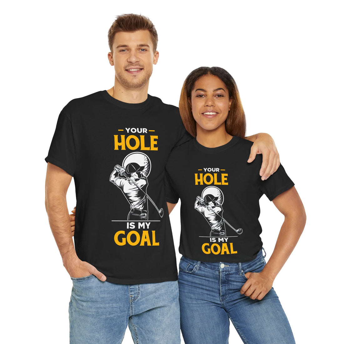 Your Hole Is My Goal Unisex Heavy Cotton Tee