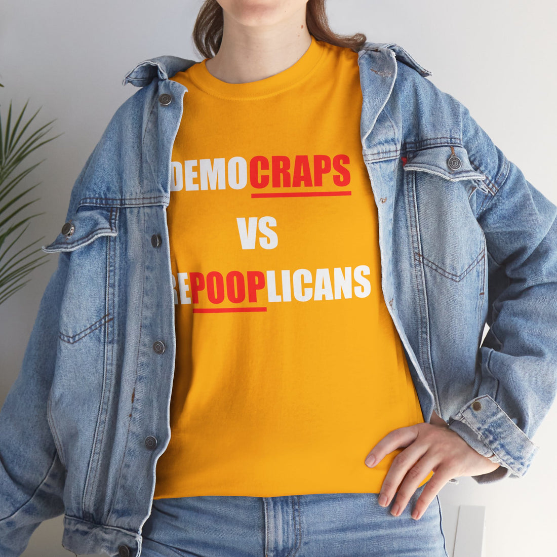 Democraps VS Repooplican Unisex Heavy Cotton Tee