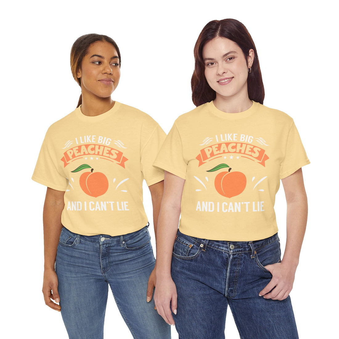 I Like Big Peaches I Can't Lie Unisex Heavy Cotton Tee