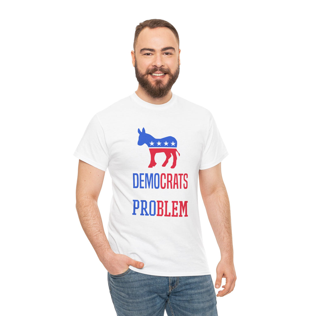 Democrats The Real Problem Unisex Heavy Cotton Tee