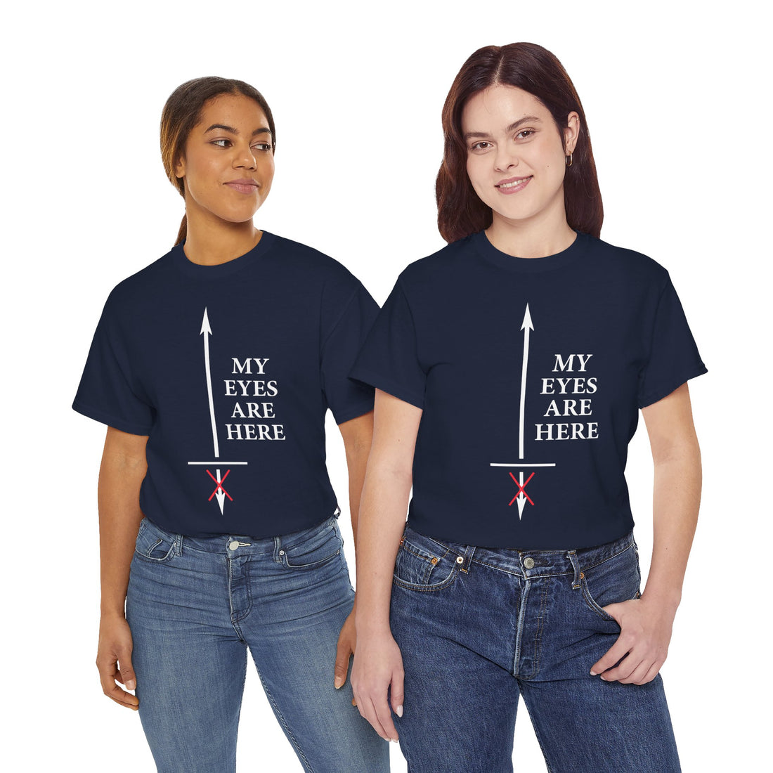 My Eyes Are Here Unisex Heavy Cotton Tee