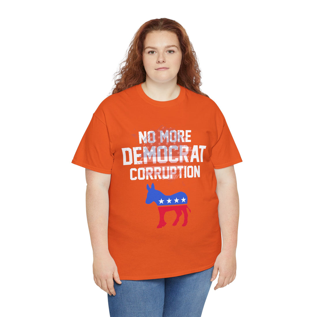 No More Democrat Corruption Unisex Heavy Cotton Tee