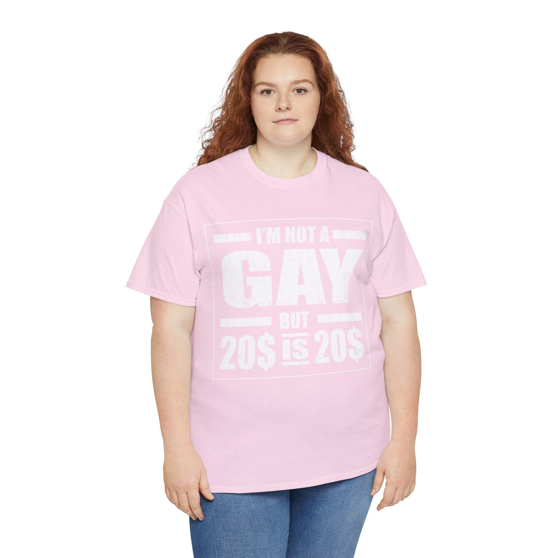 I'M Not Gay But Is 20 20 Unisex Heavy Cotton Tee