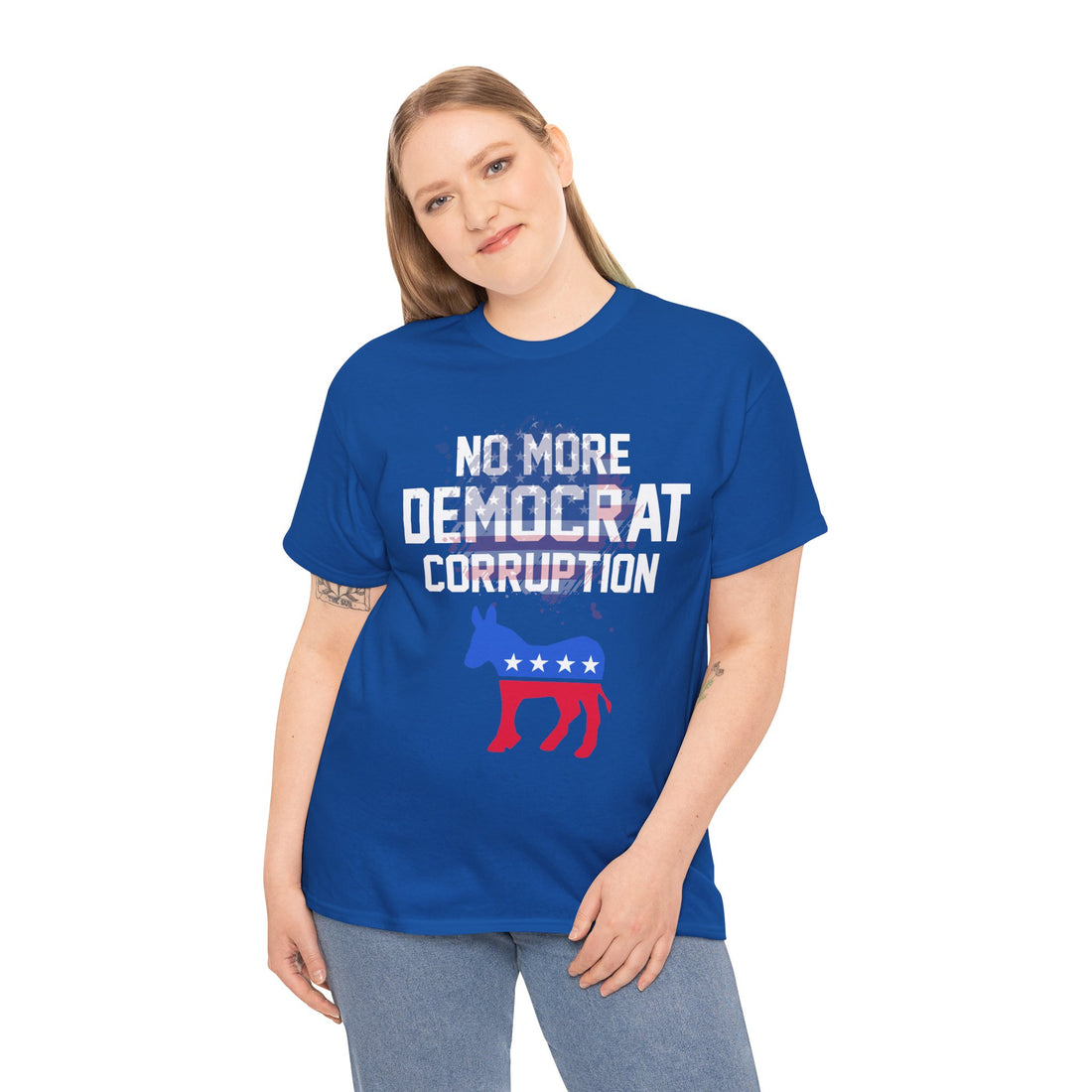 No More Democrat Corruption Unisex Heavy Cotton Tee