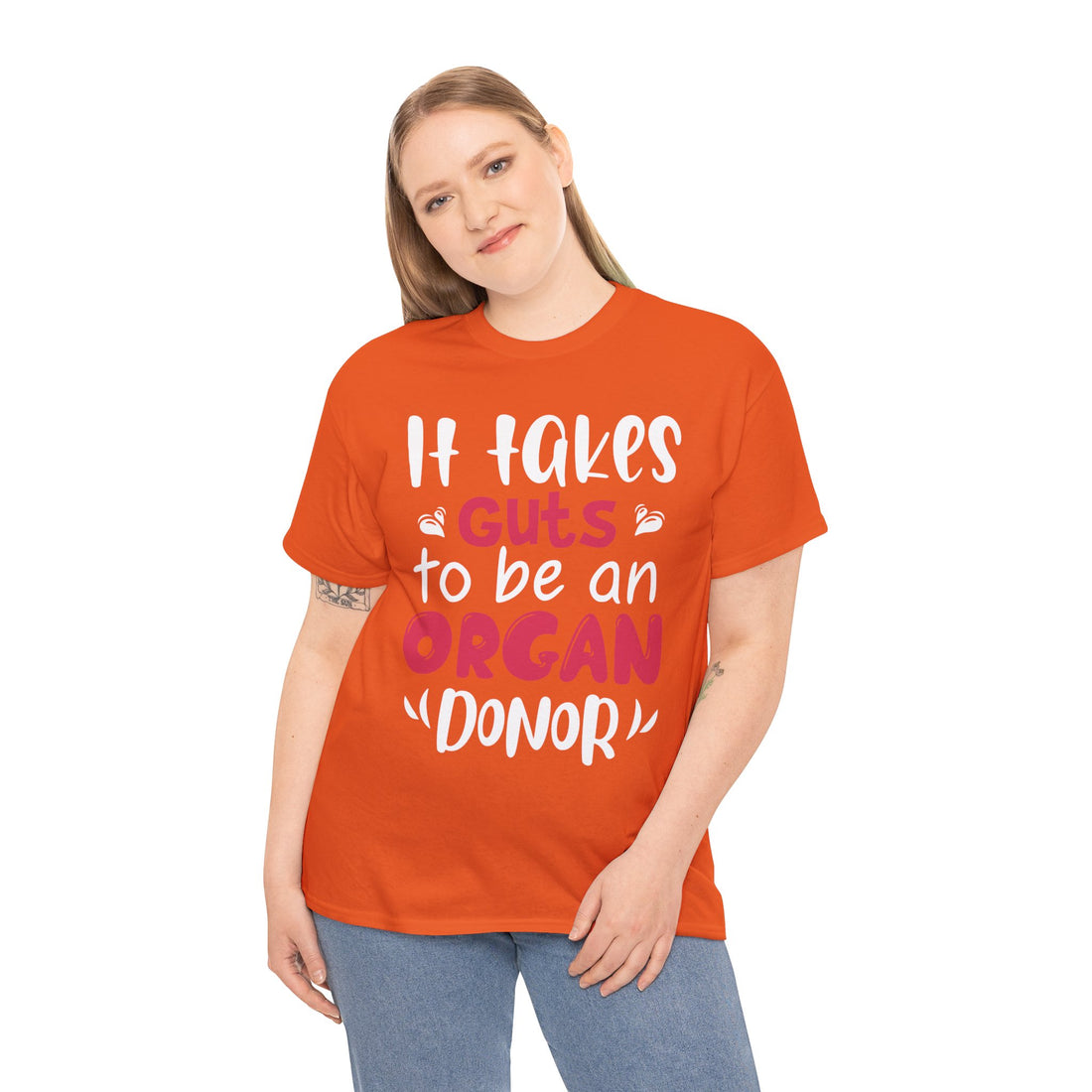 It Take Guts To Be An Organ Donor Unisex Heavy Cotton Tee