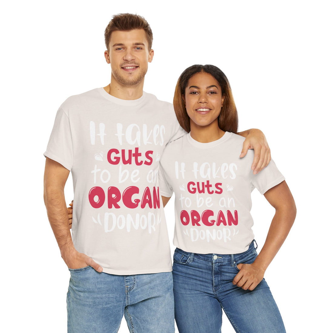 It Take Guts To Be An Organ Donor Unisex Heavy Cotton Tee