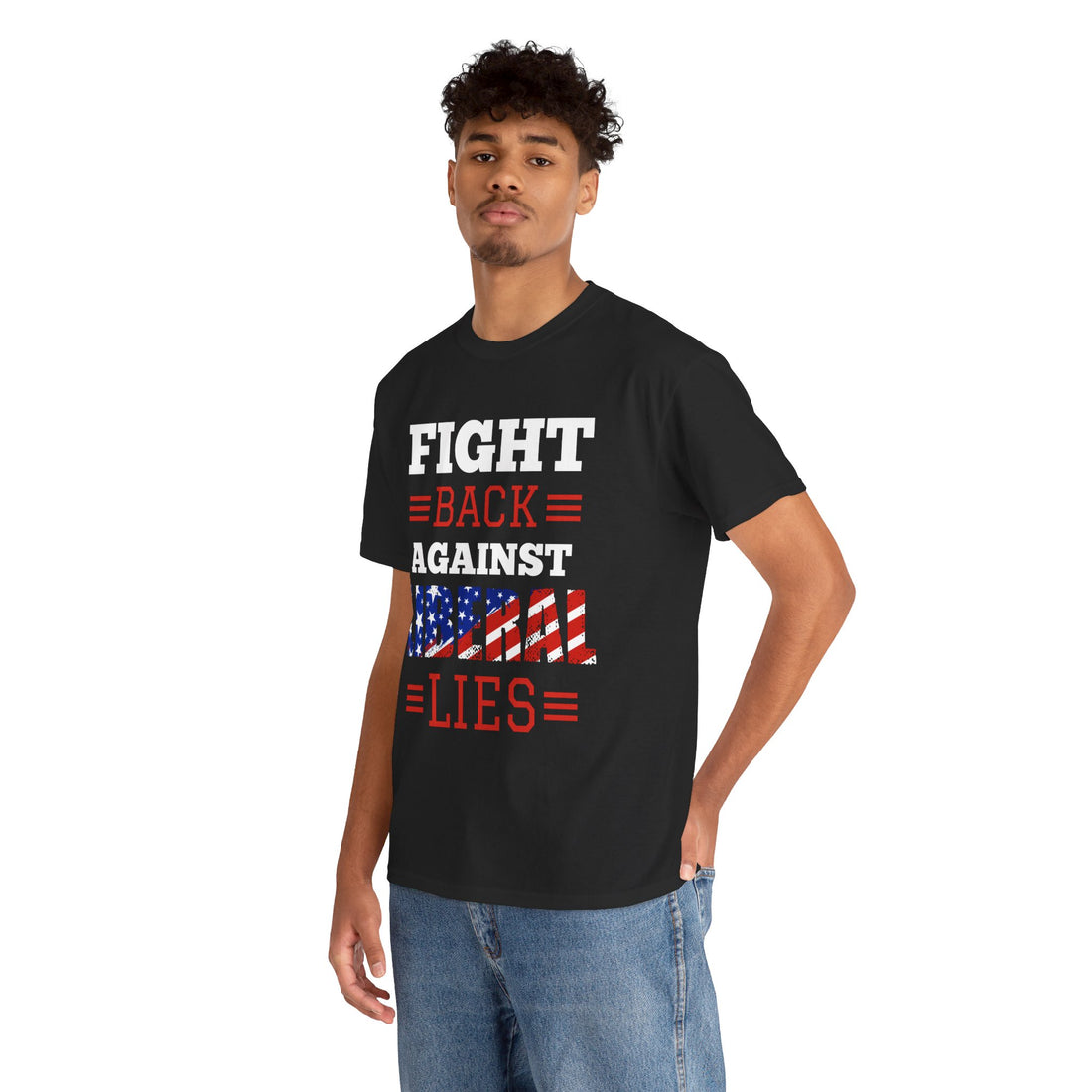 Fight Back Against Liberal Lies Unisex Heavy Cotton Tee