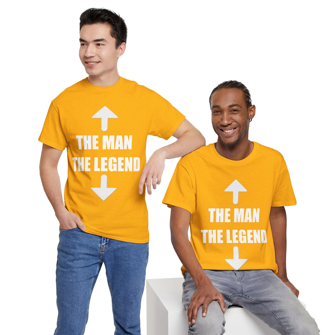 The Man The Legend Unisex Heavy Cotton Tee