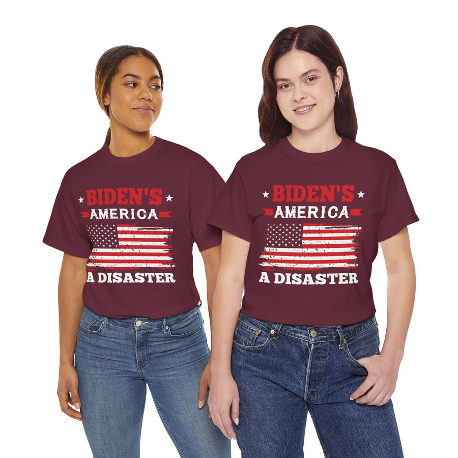 Biden's America A Disaster Unisex Heavy Cotton Tee