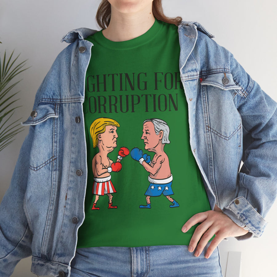 Fighting For Corruption Unisex Heavy Cotton Tee