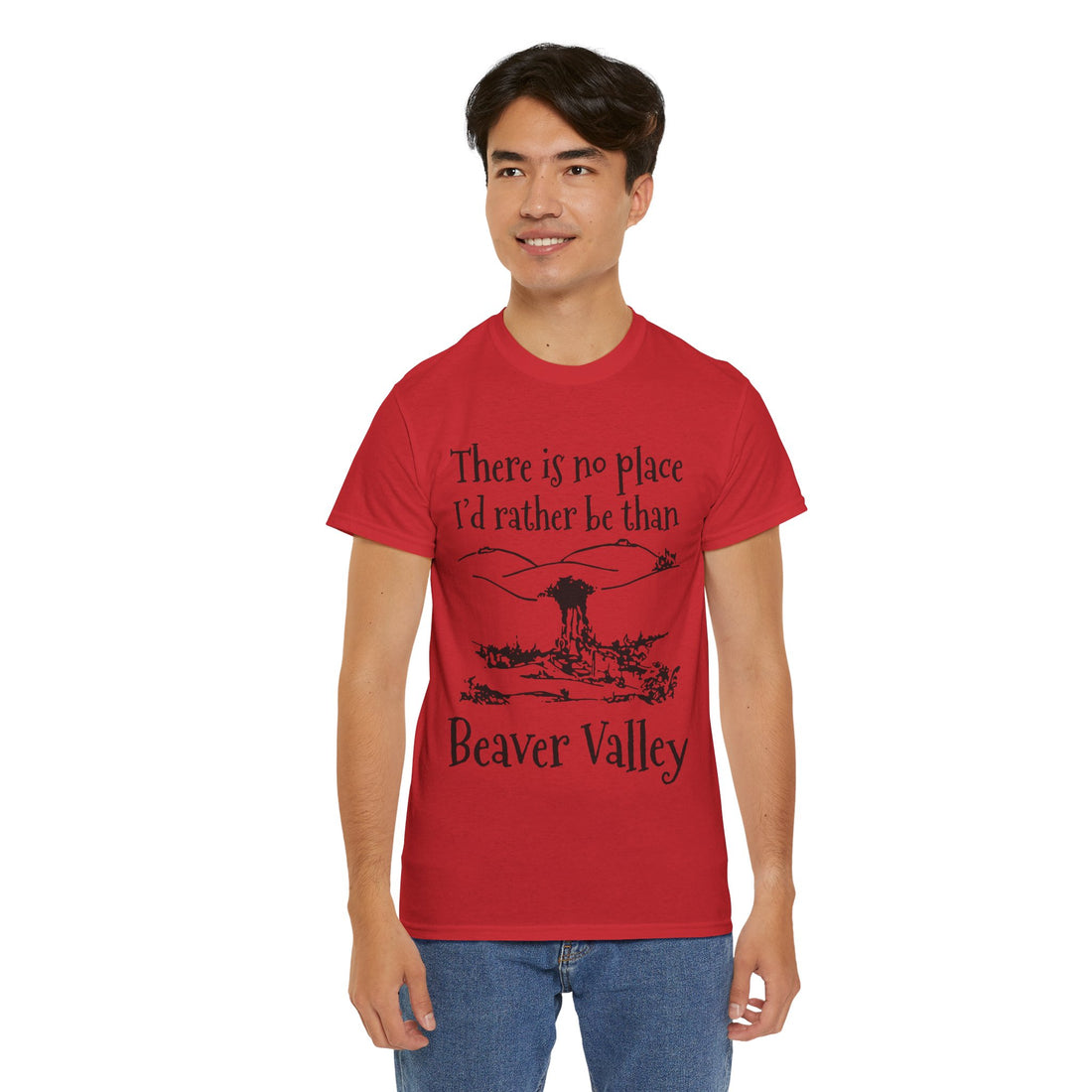 There Is No Place I'd Rather Be Than Bevear Valley Unisex Heavy Cotton Tee