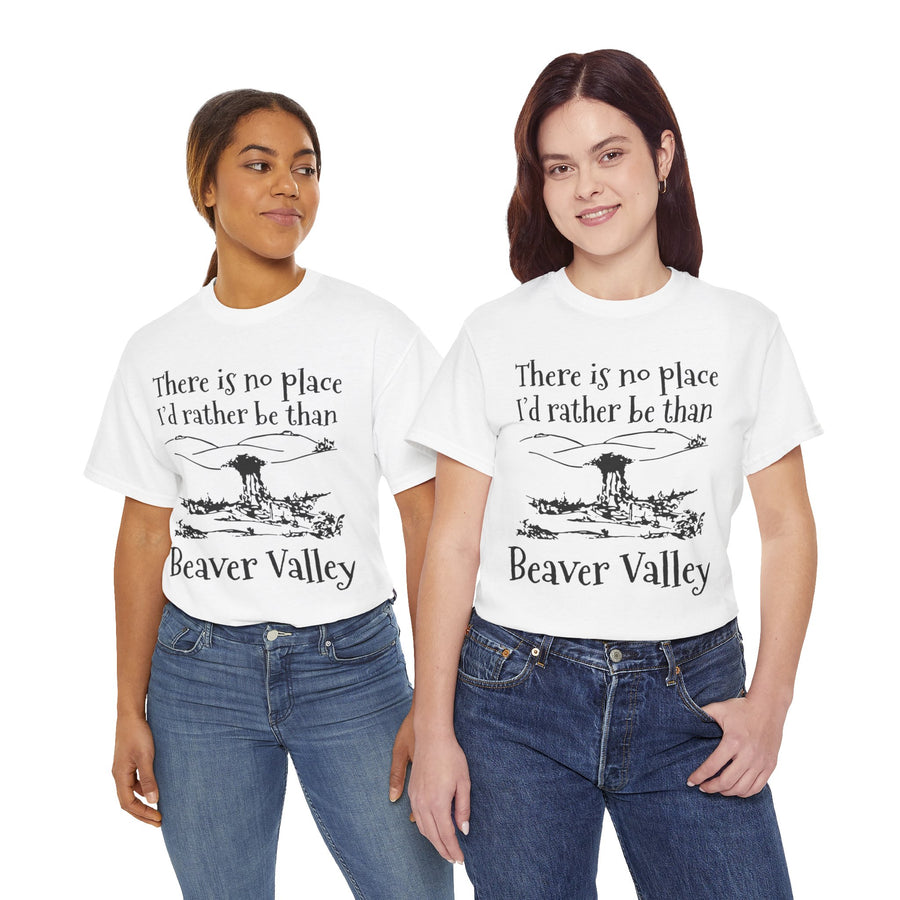 There Is No Place I'd Rather Be Than Bevear Valley Unisex Heavy Cotton Tee