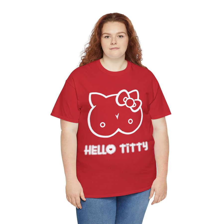 Hello Titty Unisex Heavy Cotton Tee