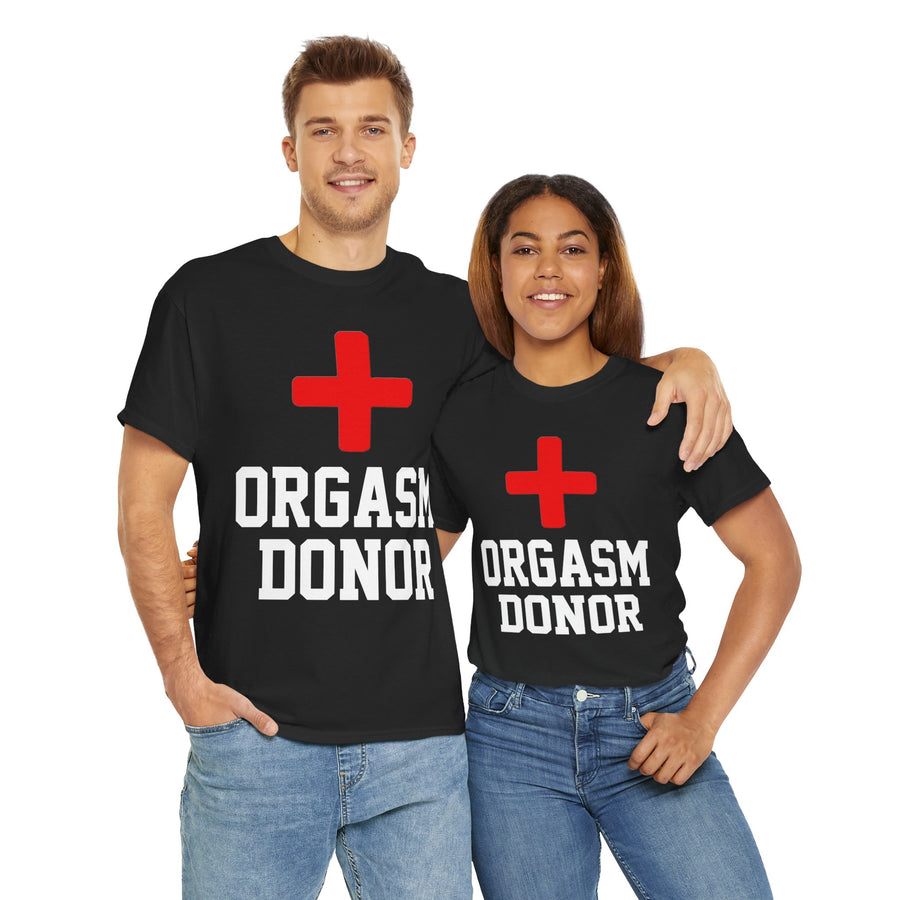 Orgasm Donor Unisex Heavy Cotton Tee