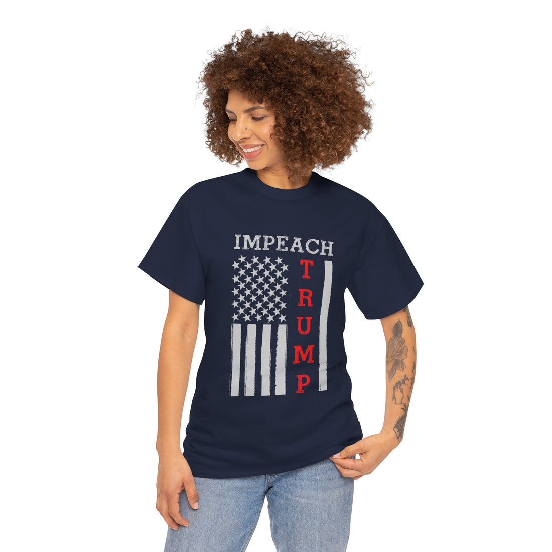 IMPEACH Trump Unisex Heavy Cotton Tee