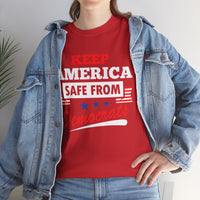 Keep America Safe From Democrats Unisex Heavy Cotton Tee