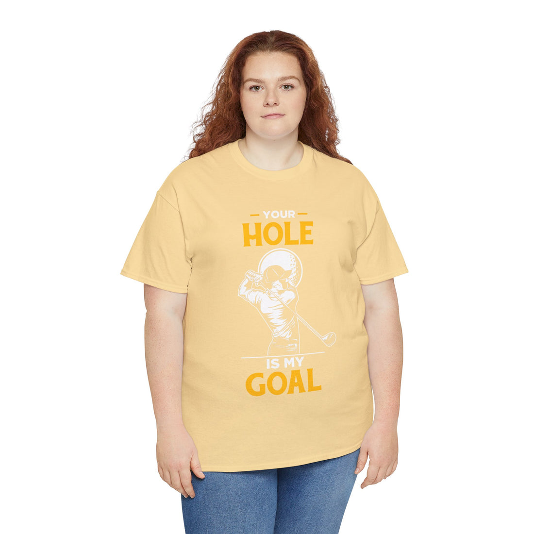 Your Hole Is My Goal Unisex Heavy Cotton Tee