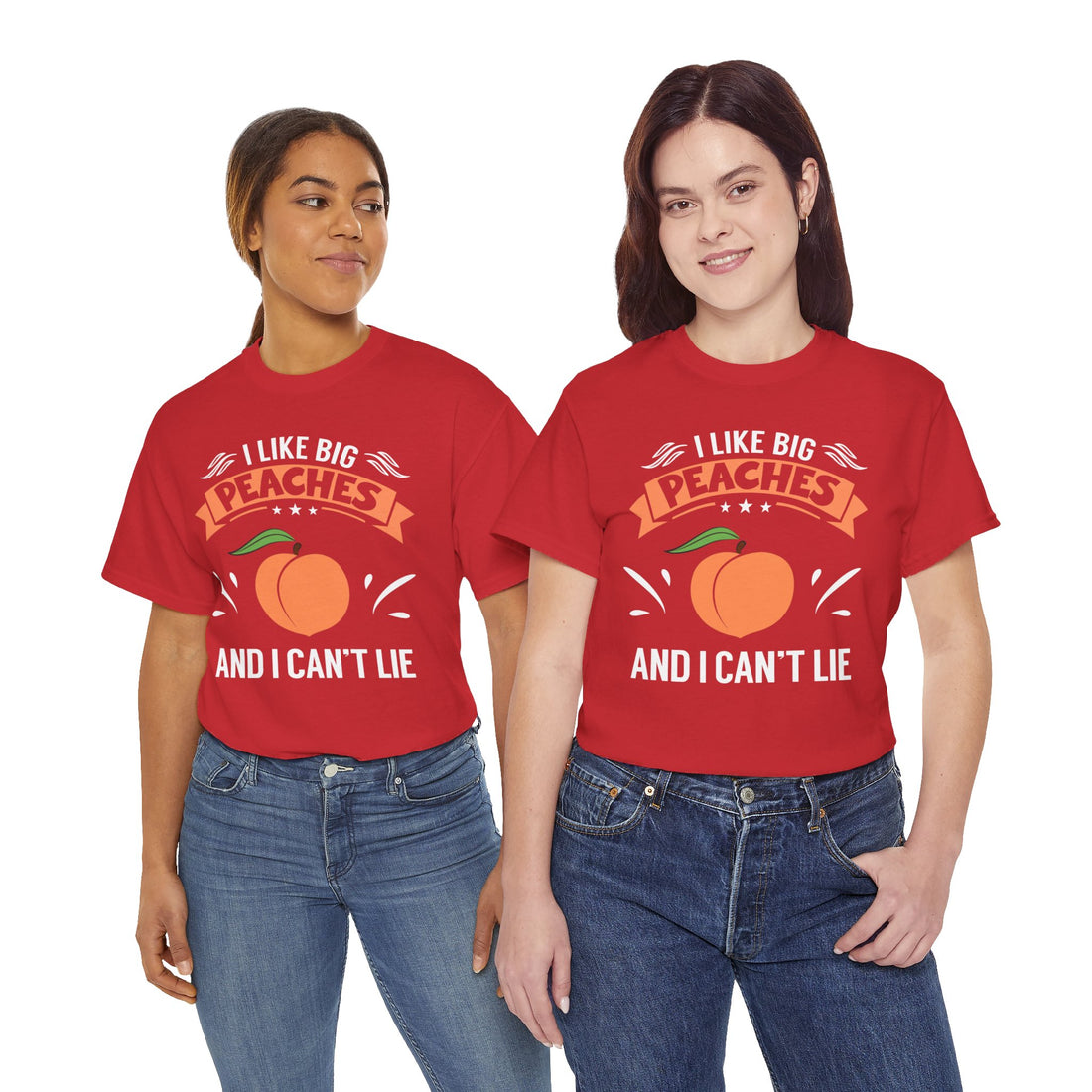 I Like Big Peaches I Can't Lie Unisex Heavy Cotton Tee