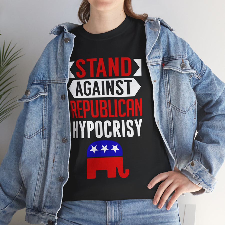 Stand Against Republican Hypocrisy Unisex Heavy Cotton Tee