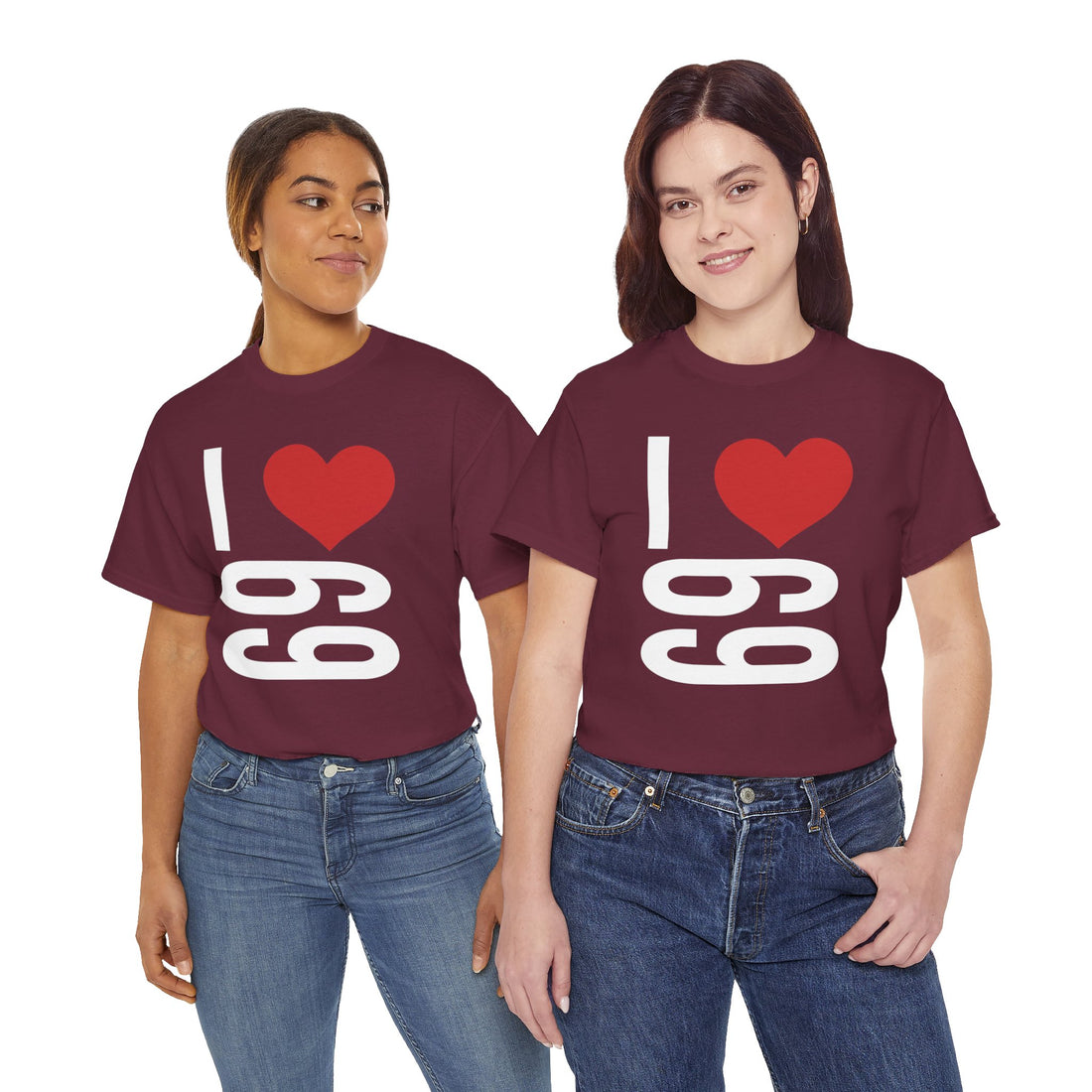 I Love 69 Unisex Heavy Cotton Tee