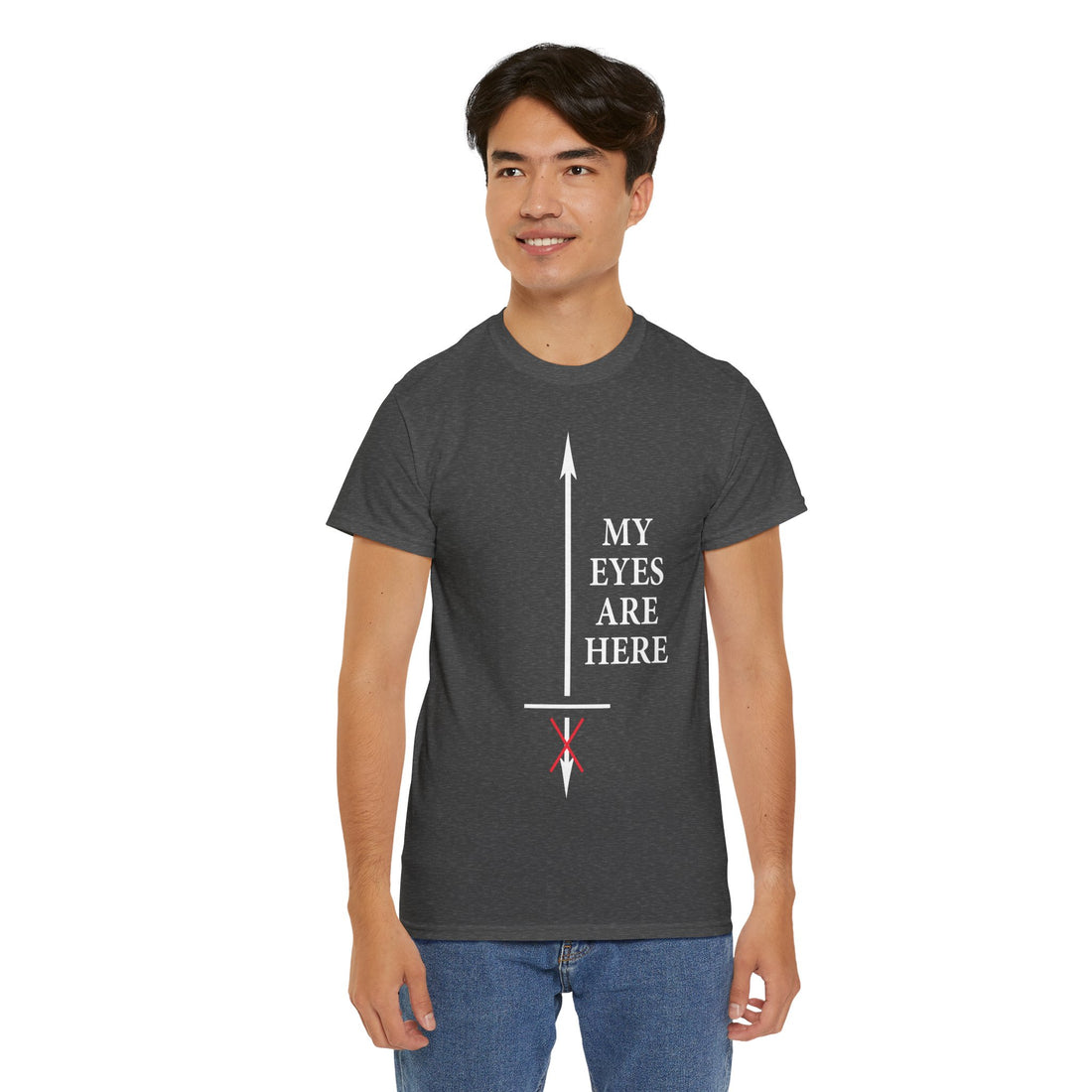 My Eyes Are Here Unisex Heavy Cotton Tee