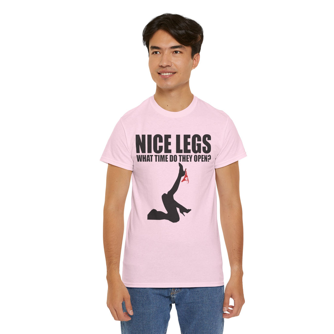 Nice Legs What Time Do They Open? Unisex Heavy Cotton Tee