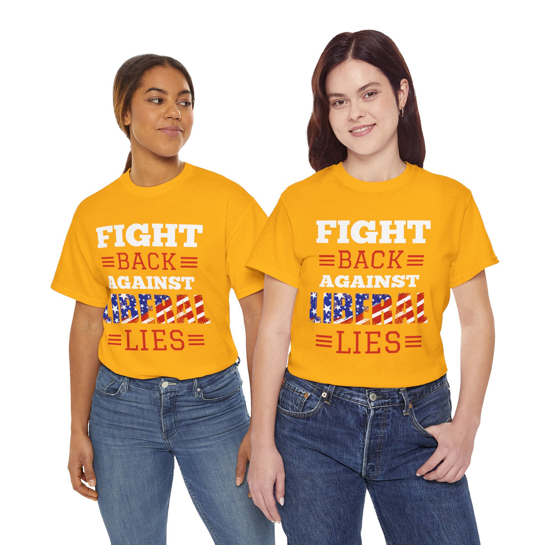 Fight Back Against Liberal Lies Unisex Heavy Cotton Tee